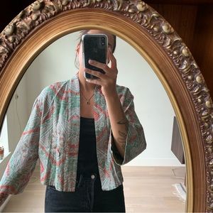 Multi-coloured cardigan/shacket